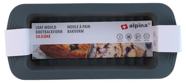 Φόρμα Κέικ Σιλικόνης Ορθογώνια (29.8x12.7x6.5) Alpina 871125200324 (Τυχαία Επιλογή Χρώματος)