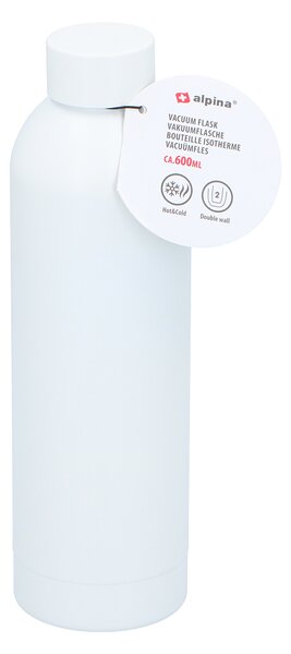 Μπουκάλι Θερμός 600ml Alpina 871125250676 White