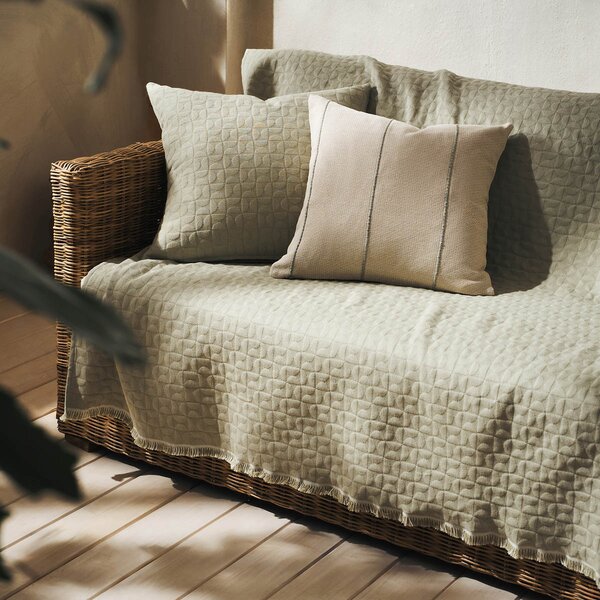 Ριχτάρι Πολυθρόνας (180x180) Gofis Home Eliena Smoke Green 402/07