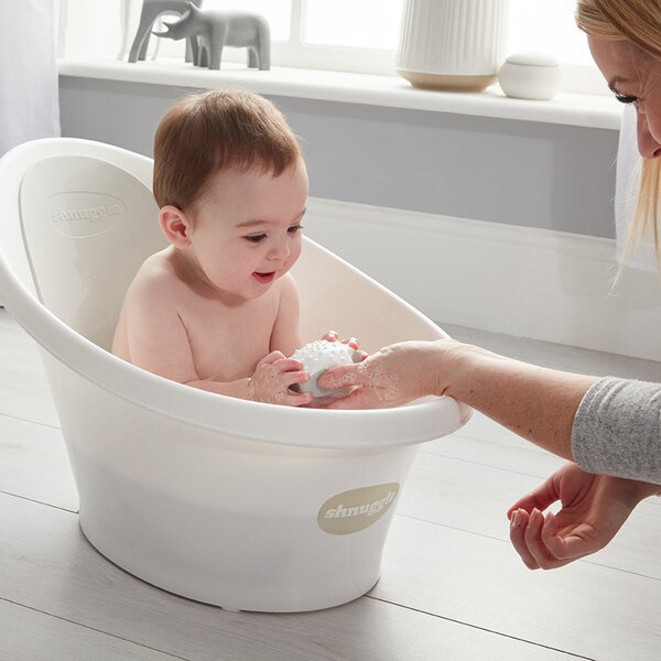 Μπανάκι Μωρού Shnuggle White/Grey SBP-WGY-EUR