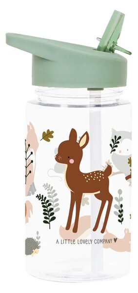 Παγούρι 450ml Με Καλαμάκι Α Little Lovely Company Forest Friends DBFFSA47