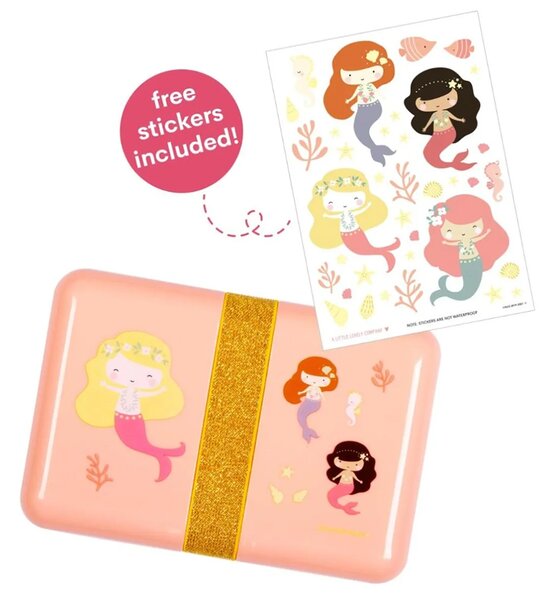 Φαγητοδοχείο 850ml (18x12x6) Α Little Lovely Company Mermaids SBMEPI31