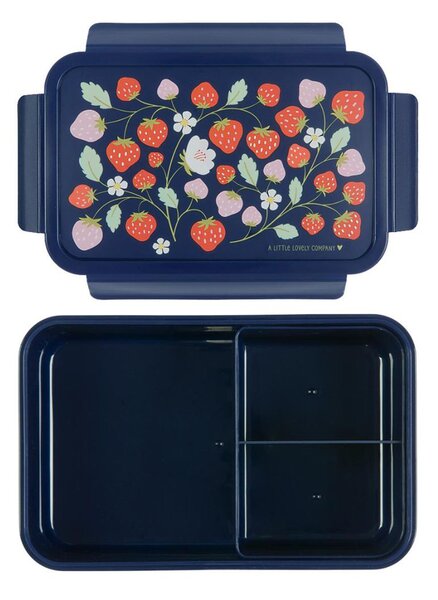 Φαγητοδοχείο Με Χωρίσματα (22x7x14.5) Α Little Lovely Company Strawberries SBSTBU55