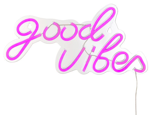 Διακοσμητικό Φωτιστικό Τοίχου LED Με USB A-S Good Vibes 205960