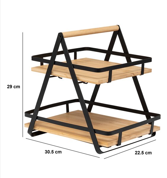 Ραφιέρα Οργάνωσης Κουζίνας (30.5x22.5x29) F-V Ordera Black 190114
