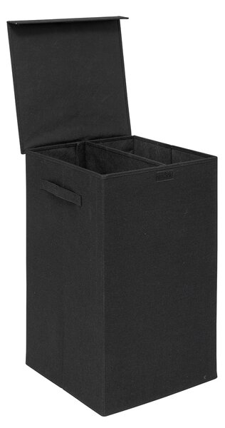 Καλάθι Απλύτων 2 Θέσεων 74Lit (37x36.5x60) F-V Colors Coal Black 206923J