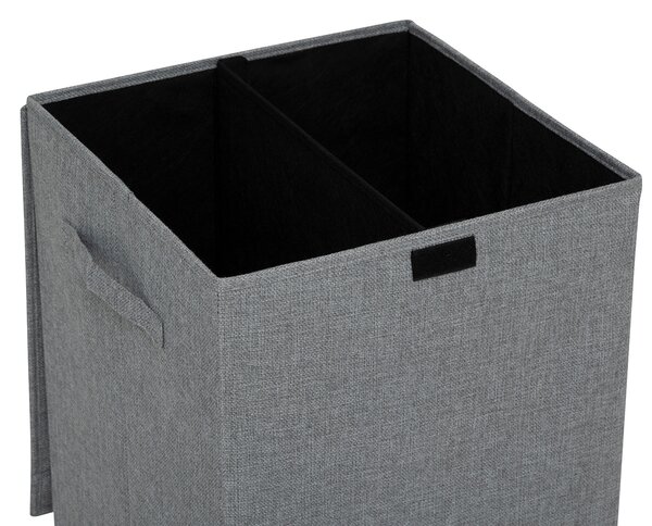 Καλάθι Απλύτων 2 Θέσεων 74Lit (37x36.5x60) F-V Colors Concrete Grey 206923H