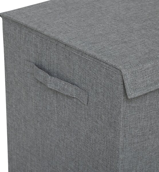 Καλάθι Απλύτων 2 Θέσεων 74Lit (37x36.5x60) F-V Colors Concrete Grey 206923H