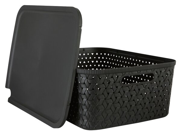 Καλάθι Αποθήκευσης (40x30.5x15) F-V Tressy Black 209336A