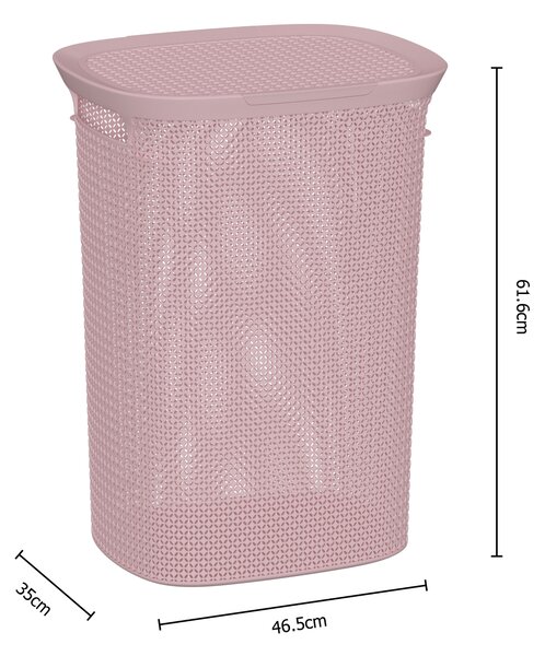 Καλάθι Απλύτων 57Lit (46.5x35x61.6) F-V Scandi Pink 164587A