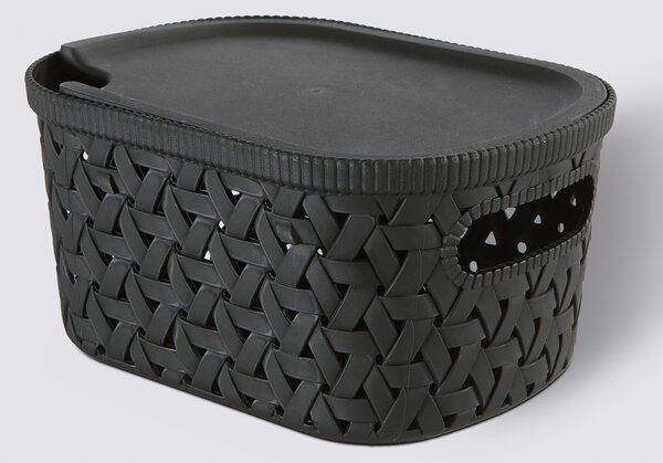 Καλάθι Αποθήκευσης (19.9x15x10.1) F-V Tressy Black 209334A