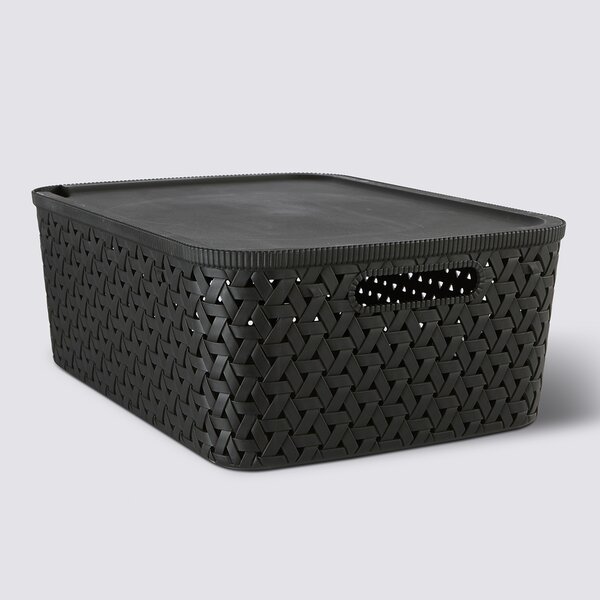 Καλάθι Αποθήκευσης (40x30.5x15) F-V Tressy Black 209336A