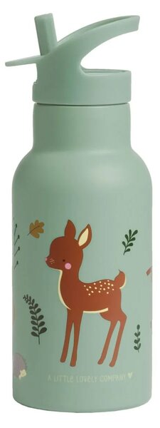 Παγούρι - Θερμός 350ml Με Καλαμάκι Α Little Lovely Company Forest Friends DBSSFF41
