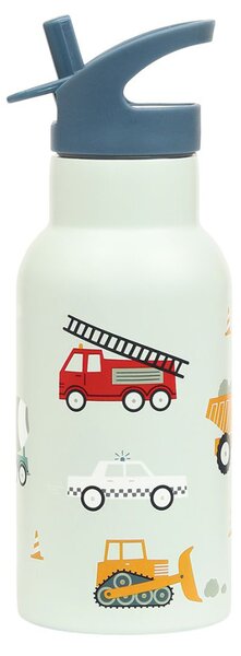 Παγούρι - Θερμός 350ml Με Καλαμάκι Α Little Lovely Company Vehicles DBSSVE67
