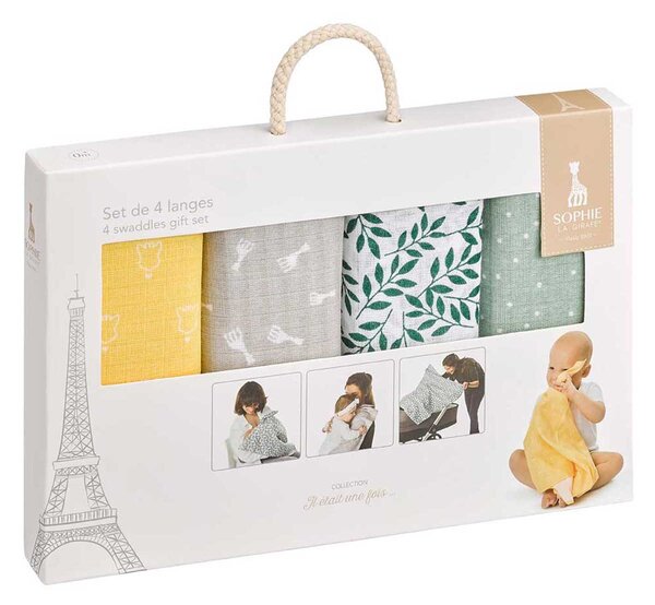 Μουσελίνες/Πάνες Αγκαλιάς (Σετ 4τμχ) Sophie The Giraffe S850800