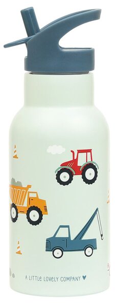 Παγούρι - Θερμός 350ml Με Καλαμάκι Α Little Lovely Company Vehicles DBSSVE67
