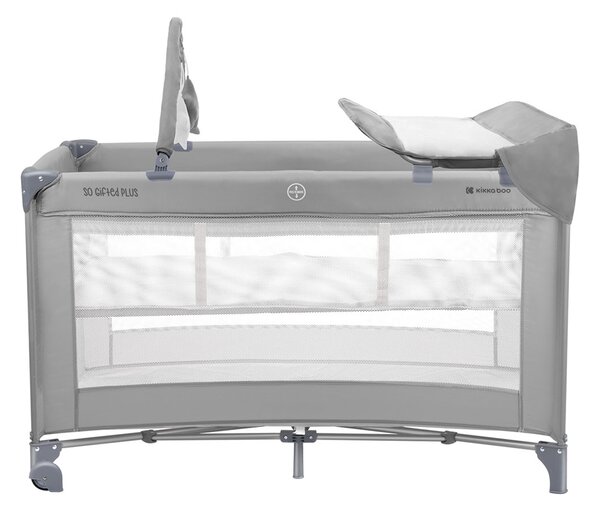 Παρκοκρέβατο 2 Θέσεων (0+ Μηνών/Έως 15kg) Kikka Boo So Gifted Plus Grey