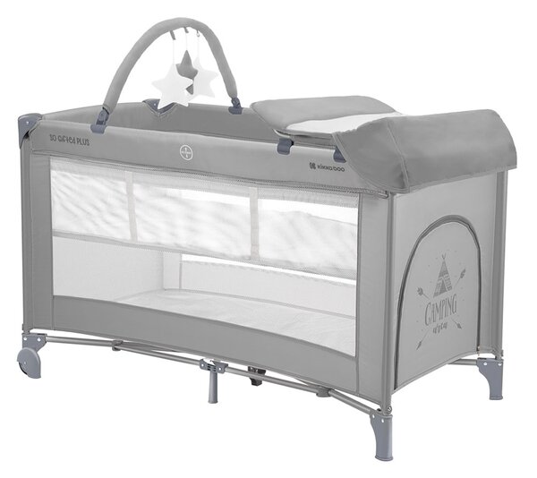 Παρκοκρέβατο 2 Θέσεων (0+ Μηνών/Έως 15kg) Kikka Boo So Gifted Plus Grey