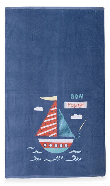 Παιδική Πετσέτα Θαλάσσης (70x120) Nef-Nef Homeware Bon Voyage Navy Blue