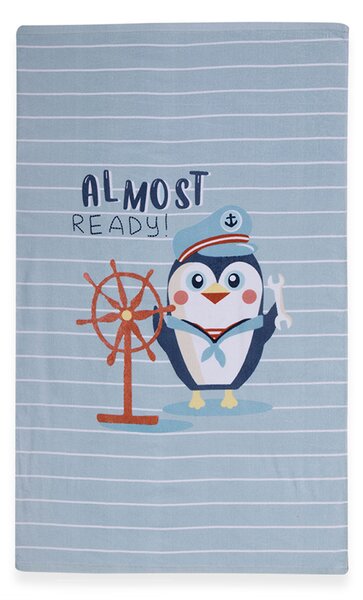 Παιδική Πετσέτα Θαλάσσης (70x120) Nef-Nef Homeware Penguin L.Blue