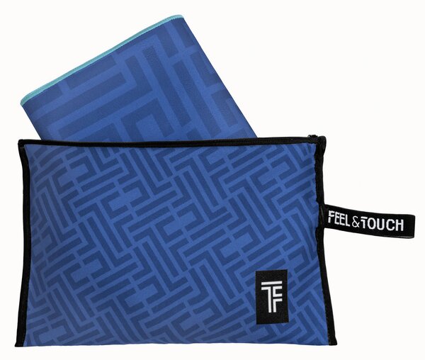 Πετσέτα Θαλάσσης Microfiber 2 Όψεων + Νεσεσέρ Παραλίας (2τμχ) Feel & Touch Motivo 01