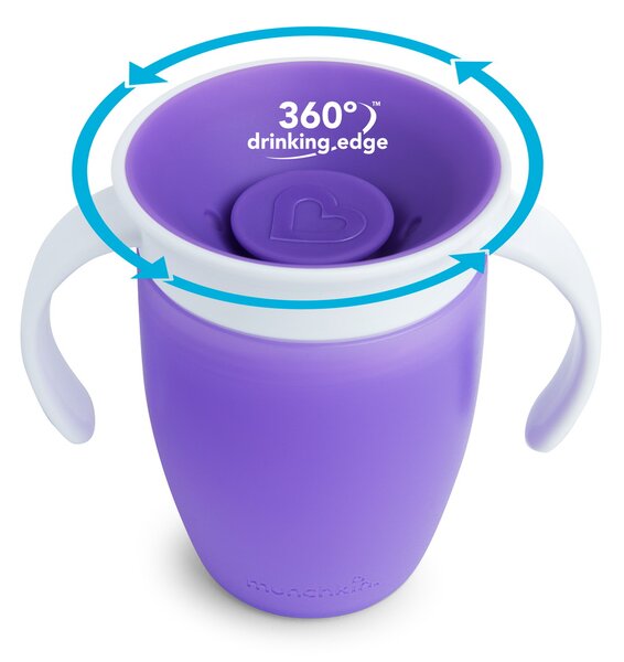 Ποτήρι Εκπαιδευτικό 207ml Munchkin Miracle 360 Purple