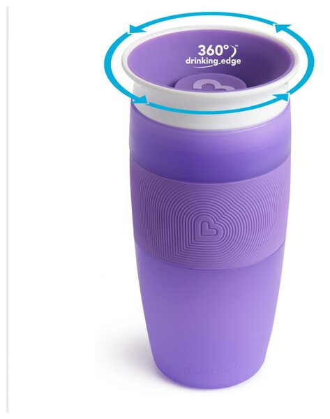 Ποτήρι Εκπαιδευτικό 414ml Munchkin Tall Miracle Sippy Cup Purple