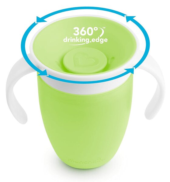 Ποτήρι Εκπαιδευτικό 207ml Munchkin Miracle 360 Green