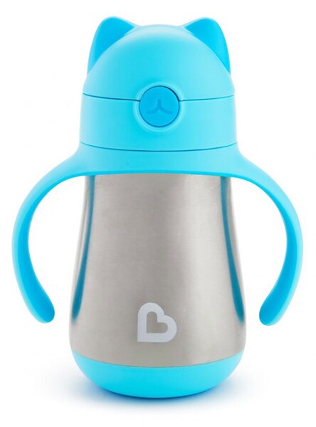 Παγούρι - Θερμός 237ml Με Καλαμάκι Munchkin Cool Cat Blue