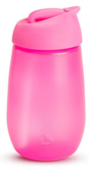 Παγούρι 296ml Με Καλαμάκι Munchkin Simple Clean Straw Cup Pink