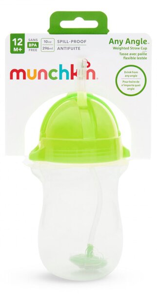 Ποτήρι Εκπαιδευτικό 296ml Με Καλαμάκι Munchkin Tip N Sip Tall Green