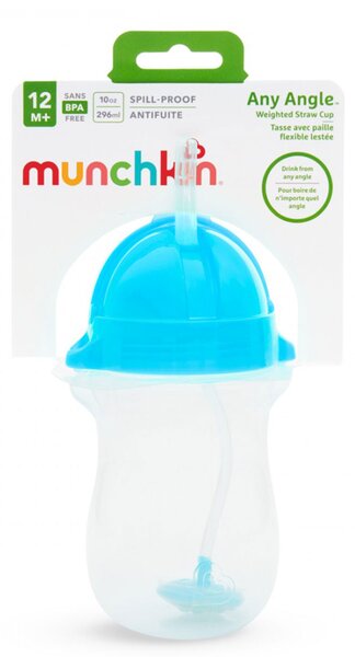 Ποτήρι Εκπαιδευτικό 296ml Με Καλαμάκι Munchkin Tip N Sip Tall Blue