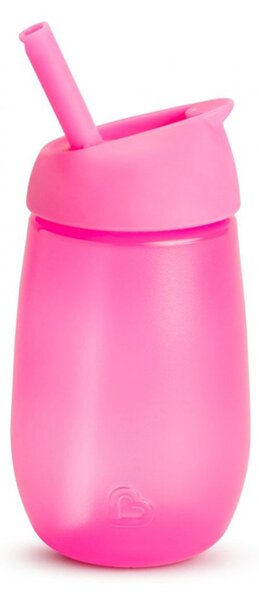 Παγούρι 296ml Με Καλαμάκι Munchkin Simple Clean Straw Cup Pink