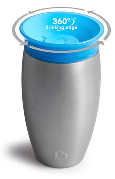 Ποτήρι Εκπαιδευτικό 296ml Munchkin Miracle Stainless Steel Cup Blue