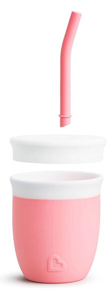 Ποτήρι Εκπαιδευτικό 118ml Με Καλαμάκι Munchkin C'Est Silicone Coral