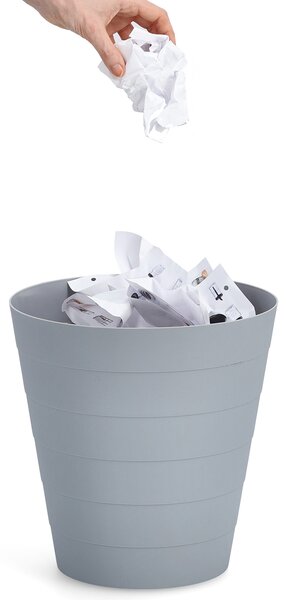 Καλάθι Απορριμμάτων (Φ29x30) Z-L 13.5lt Grey 18108