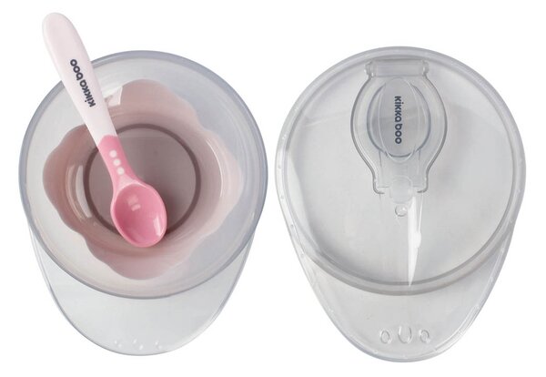 Φαγητοδοχείο & Κουτάλι 250ml Kikka Boo Pink