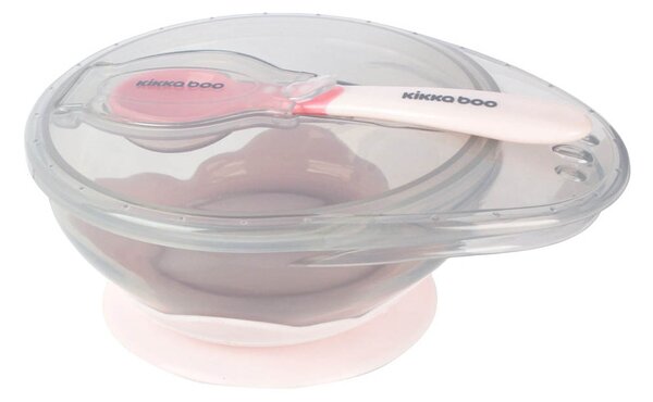 Φαγητοδοχείο & Κουτάλι 250ml Kikka Boo Pink