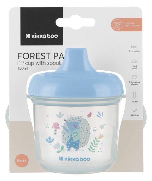 Ποτήρι Εκπαιδευτικό 150ml Kikka Boo Forest Party Blue