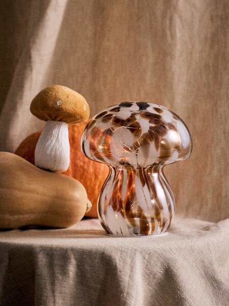 Sinsay - Διακοσμητικό επιτραπέζιο φωτιστικό LED σε σχήμα μανιταριού - καφέ