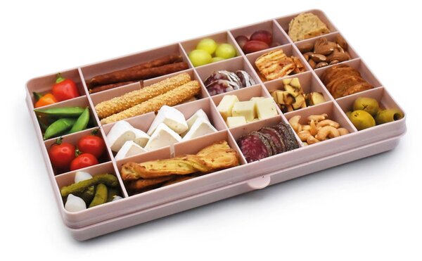 Φαγητοδοχείο Με Χωρίσματα Melii Box XL Pink 19100