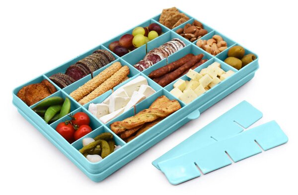 Φαγητοδοχείο Με Χωρίσματα Melii Box XL Blue 19110