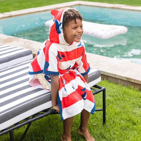 Παιδικό Πόντσο Swim Essentials Whale Red