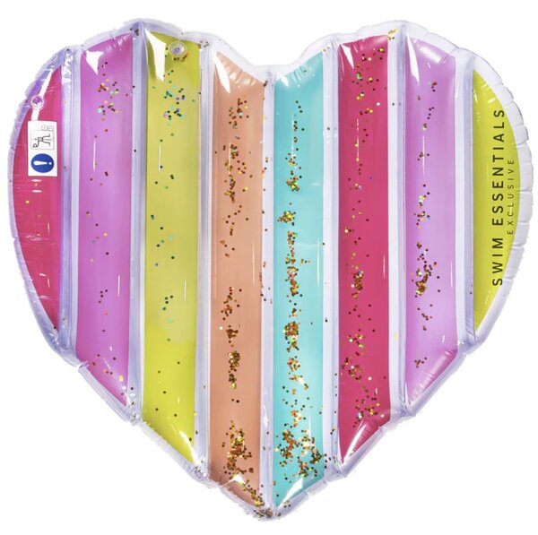 Φουσκωτό Στρώμα Θαλάσσης (150x100) Swim Essentials Rainbow Heart