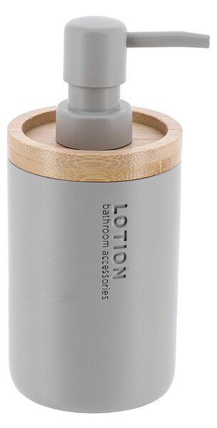 Dispenser Μπάνιου 280ml (Φ7.5x17) T-D L.Grey/Bamboo 62101183