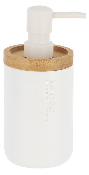 Dispenser Μπάνιου 280ml (Φ7.5x17) T-D White/Bamboo 62101210