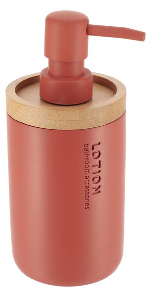 Dispenser Μπάνιου 280ml (Φ7.5x17) T-D Terracotta/Bamboo 62101125