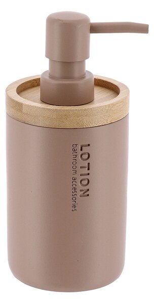 Dispenser Μπάνιου 280ml (Φ7.5x17)T-D Cappuccino/Bamboo 62101166