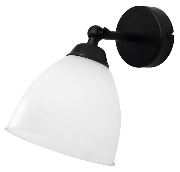 Απλίκα Τοίχου Heronia Ovo Black/White 34-0356