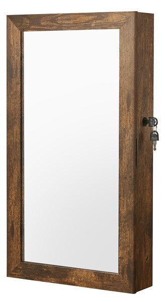 Καθρέφτης Τοίχου/Κοσμηματοθήκη (37x10x67) Songmics JJC051K01